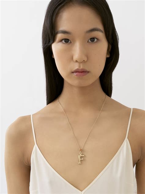 chloe body necklace|chloe alphabet necklace.